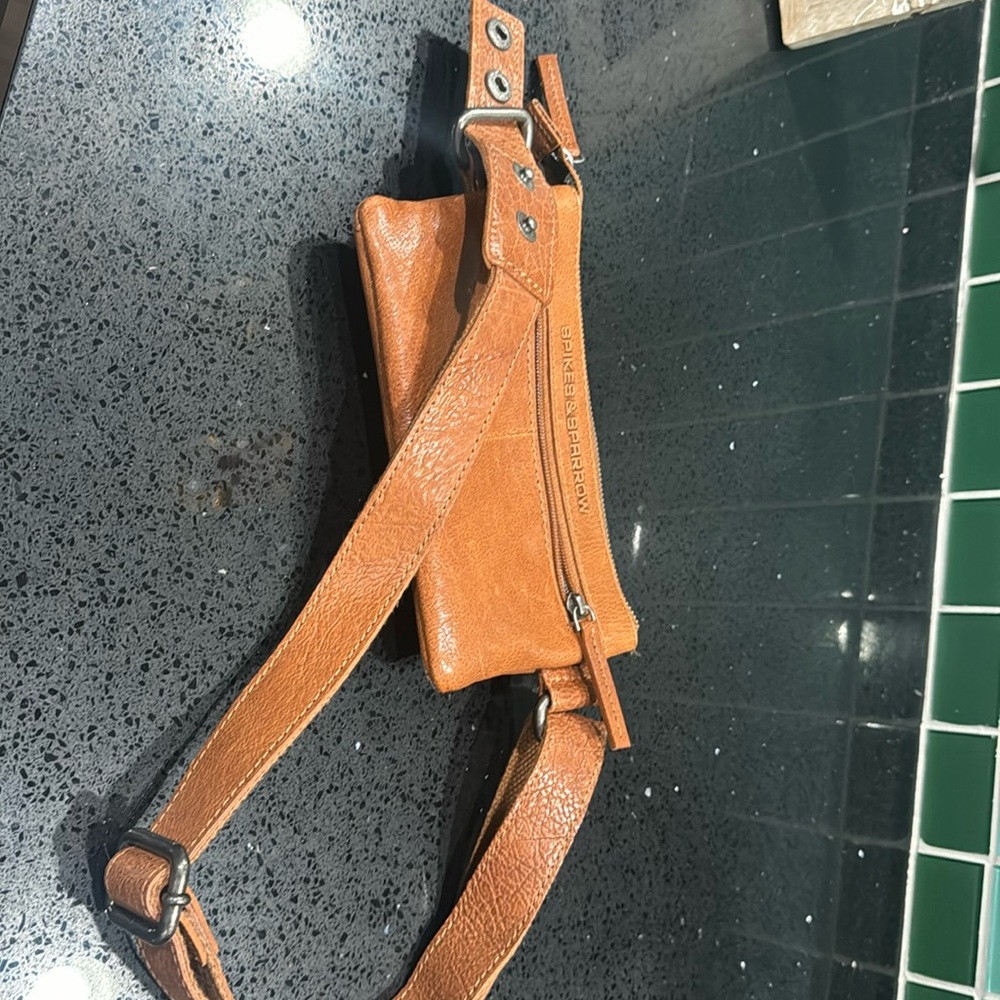 Spikes & Sparrow Leather Belt Bag